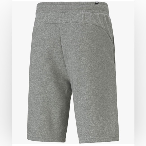 PUMA -Medium Heather Gray 10” Sweatpant Shorts Adjustable Elastic Waist Men’s S - Picture 3 of 14